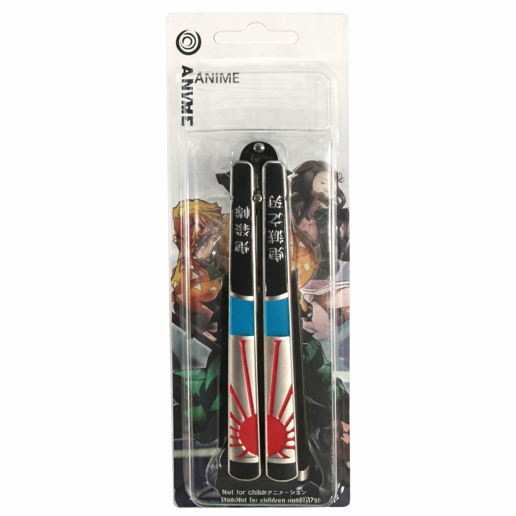 (MISC-25KCSWD) STYLE 39 Assorted Trainer Butterfly Knife Keychain