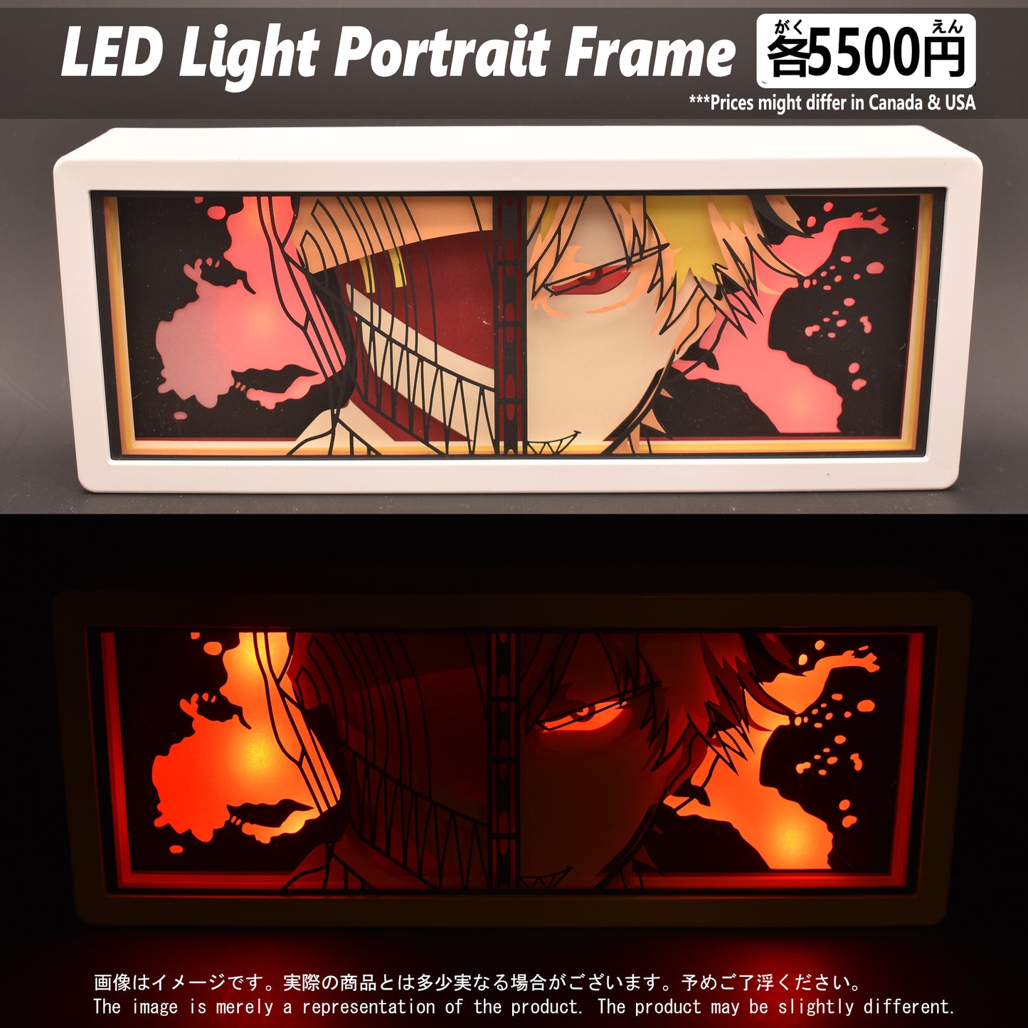 (CSM-02FACE) DENJI Chainsaw Man Anime LED Face Portrait Frame