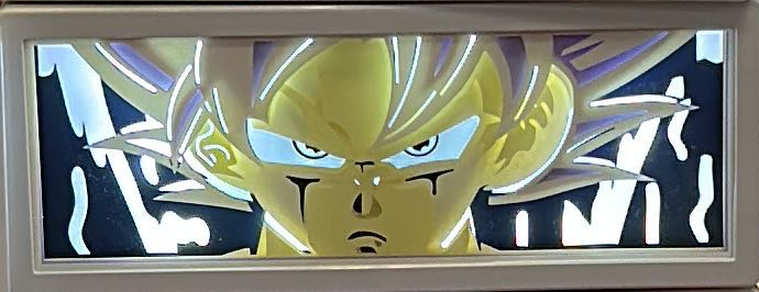 (DBZ-03FACE) ULTRA INSTINCT GOKU Naruto Dragon Ball Z Anime LED Face Portrait Frame
