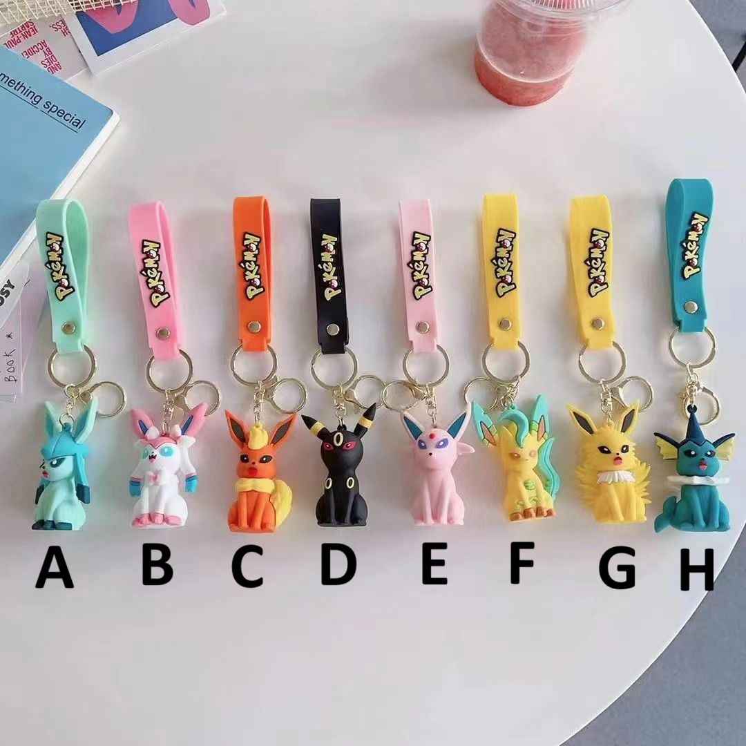 (EEVEE-01PVC) Pokemon Gaming PVC 3D Figure Keychain