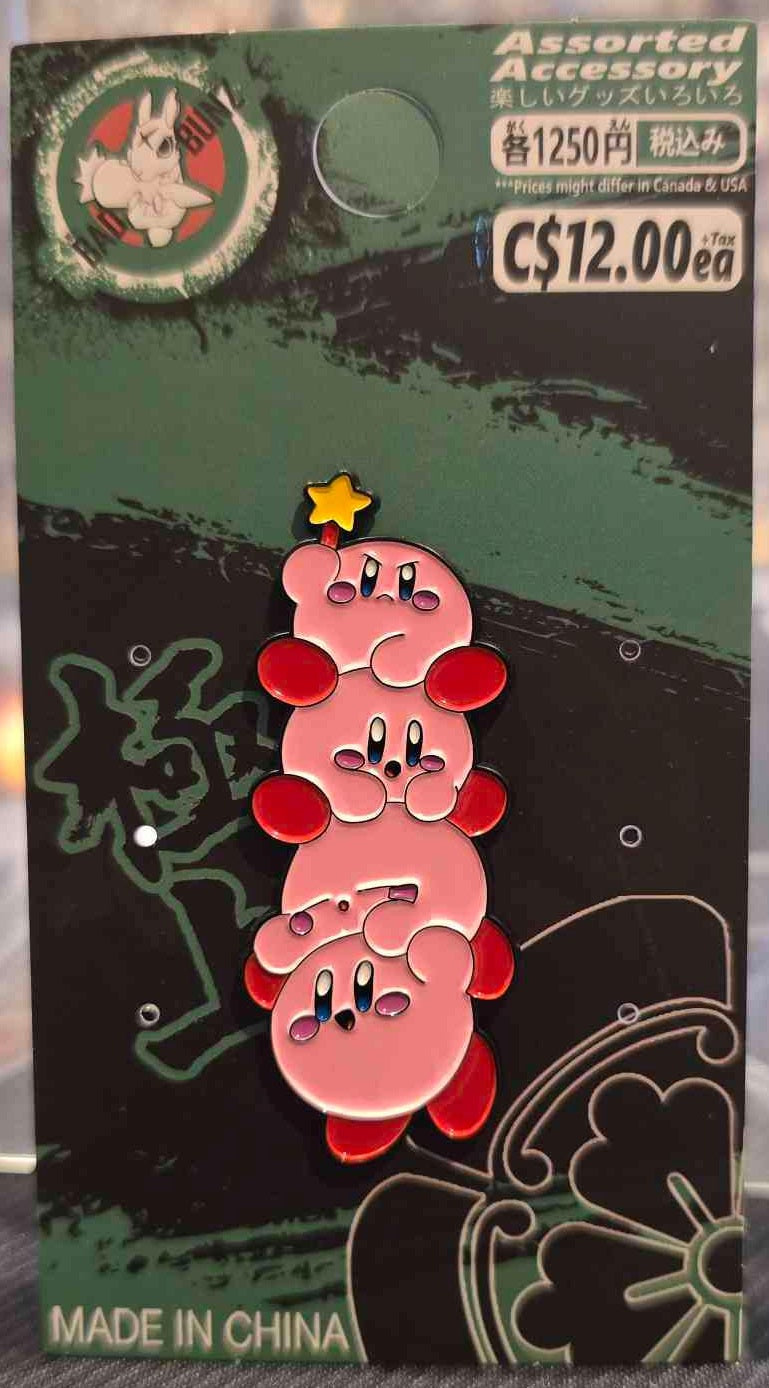 (KRB-01PIN) KIRBY STACK Kirby Gaming Enamel Pin