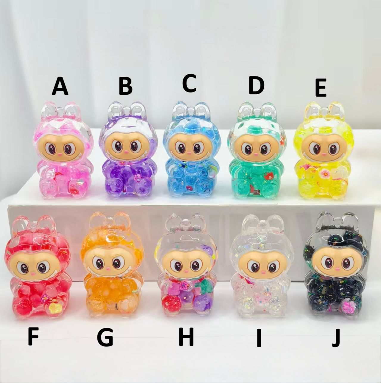 (LABU-01LQD) Liquid-filled Drink Charm Keychains