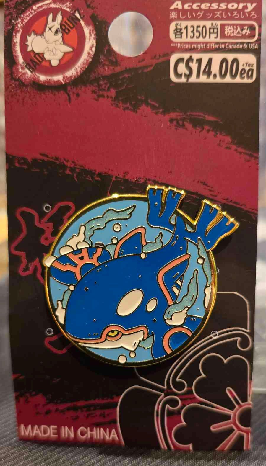 (PKM-39PIN) KYOGRE Pokemon Gaming Enamel Pin