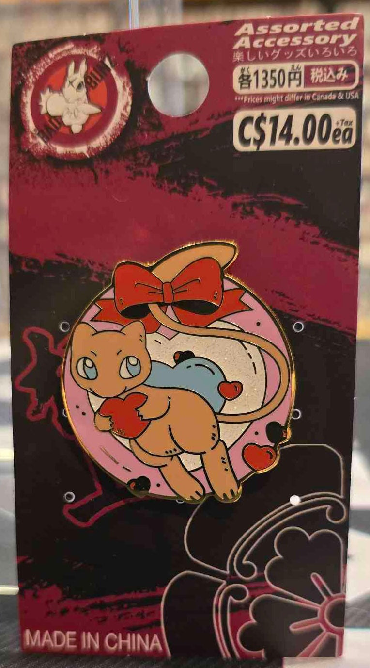 (PKM-41PIN) MEW WITH HEART Pokemon Gaming Enamel Pin