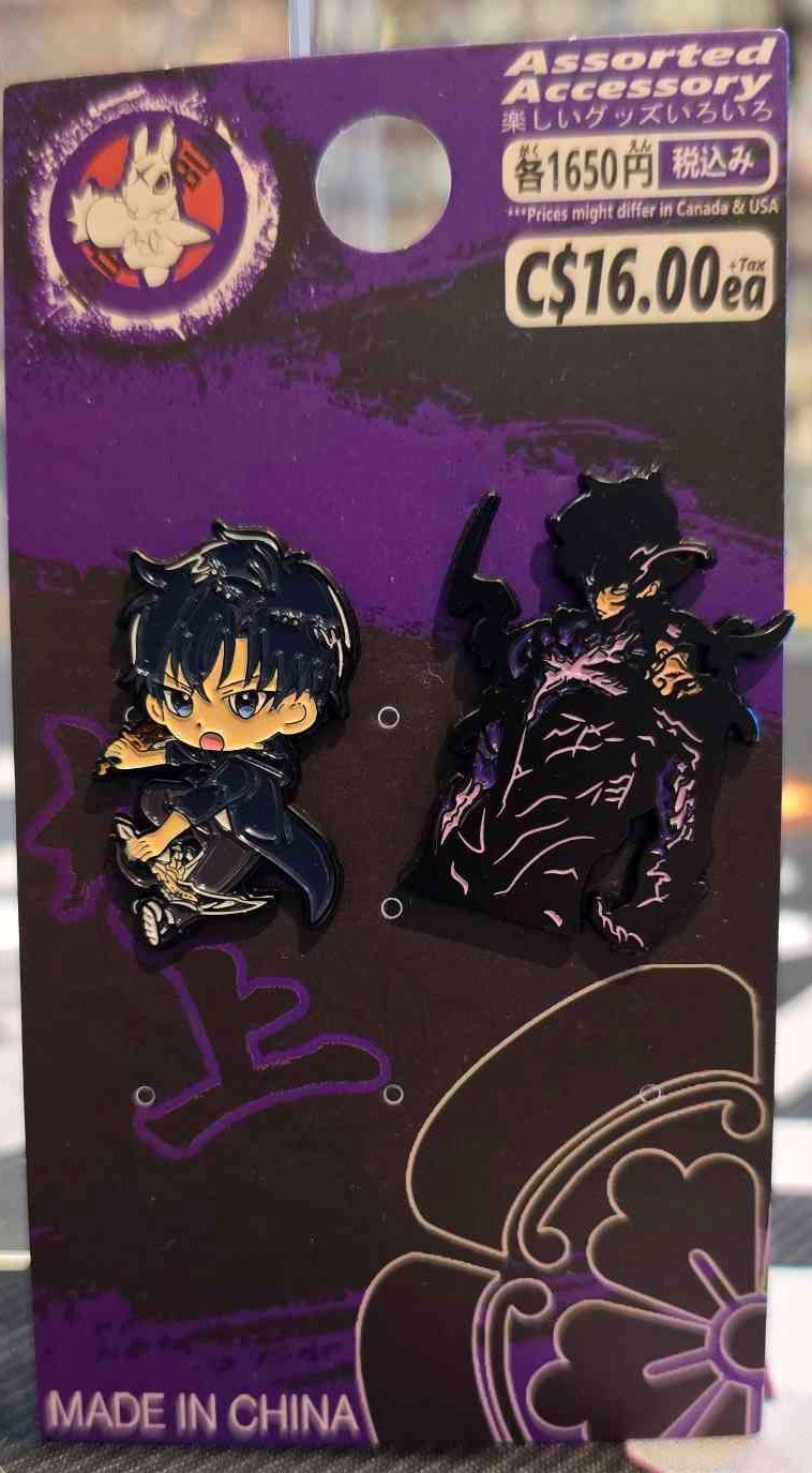(SOL-02PIN) TWO SUNG JINWOO Solo Leveling Anime Enamel Pin