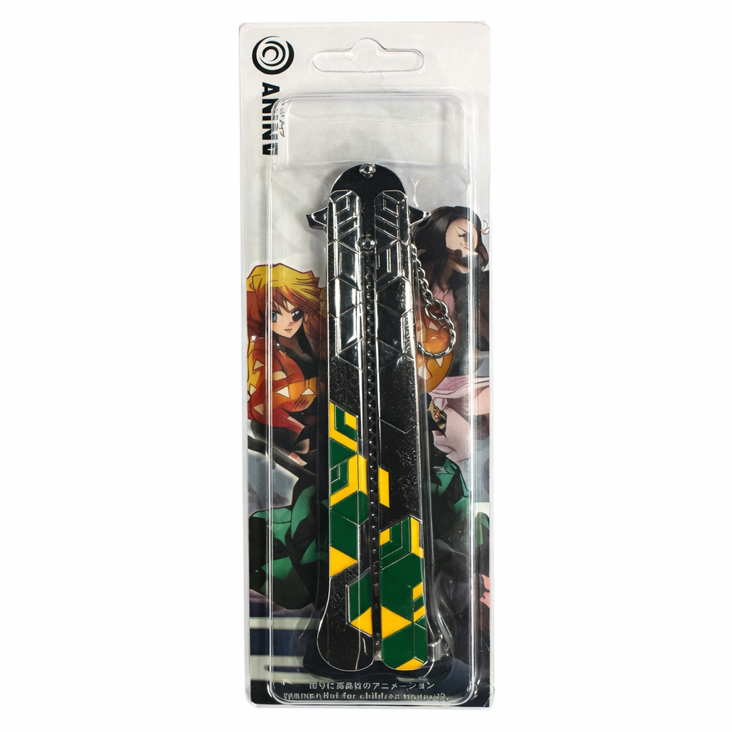 (MISC-14KCSWD) STYLE 28 Assorted Trainer Butterfly Knife Keychain