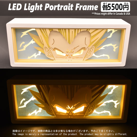 (DBZ-02FACE) VEGETA Dragon Ball Z Anime LED Face Portrait Frame