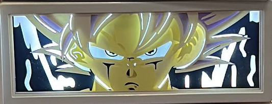 (DBZ-03FACE) ULTRA INSTINCT GOKU Naruto Dragon Ball Z Anime LED Face Portrait Frame
