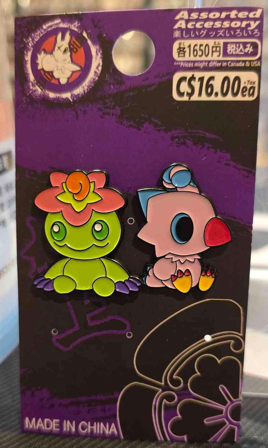 (DGM-05PIN) CHIBI PATA & BIYOMON Digimon Anime Enamel Pin
