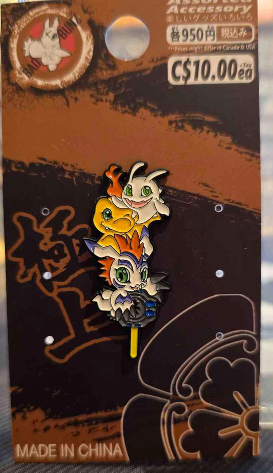 (DGM-12PIN) GOMAMON STACK Digimon Anime Enamel Pin