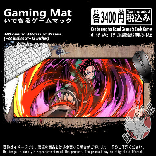 (AN-DS-04) Demon Slayer Anime 800mm x 300mm Gaming Play Mat
