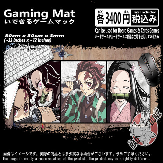 (AN-DS-05) Demon Slayer Anime 800mm x 300mm Gaming Play Mat