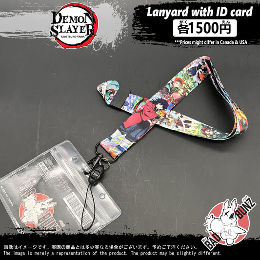 (DS-02LYD) Demon Slayer Anime Lanyard with ID Card Holder