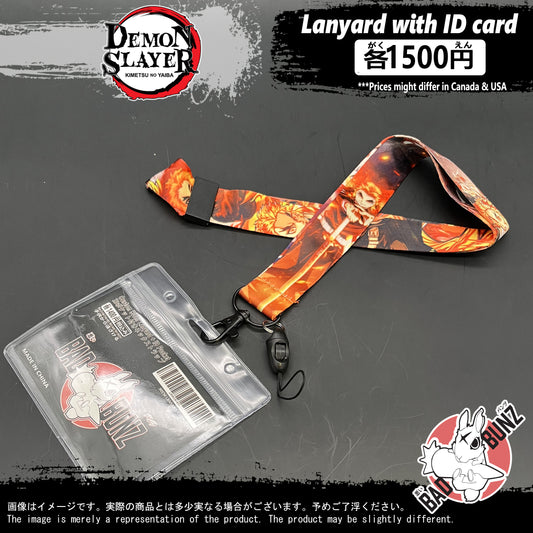 (DS-04LYD) Demon Slayer Anime Lanyard with ID Card Holder