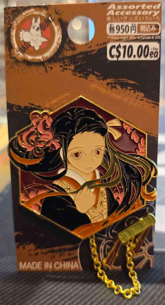 (DS-26PIN) NEZUKO CHAIN Demon Slayer Anime Enamel Pin