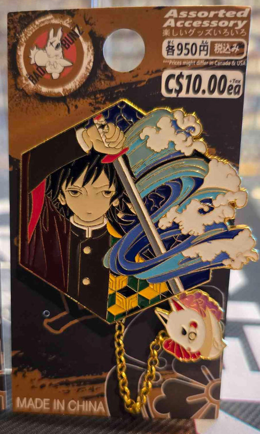 (DS-29PIN) GIYUU CHAIN 2 Demon Slayer Anime Enamel Pin