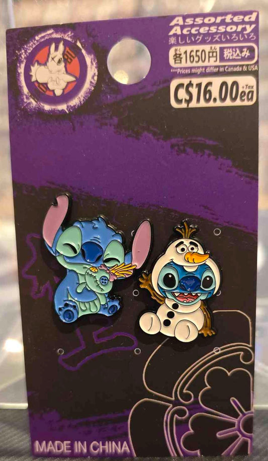 (DSN-03PIN) SNOWMAN STITCH Lilo & Stitch Movie Enamel Pin
