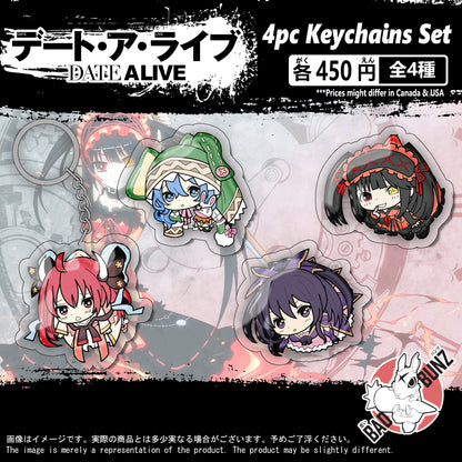 (DATE-01KC) Date-A-Live Anime Double-Sided Acrylic Keychain Set