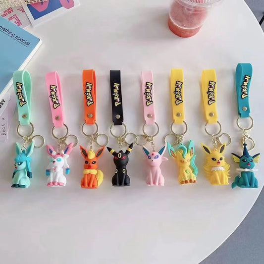 (EEVEE-01PVC) Pokemon Gaming PVC 3D Figure Keychain
