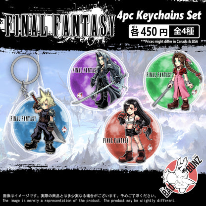 (FF-04KC) Final Fantasy Gaming Double-Sided Acrylic Keychain Set
