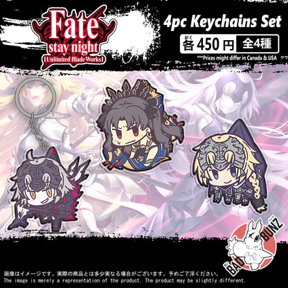 (FATE-03KC) Fate Anime Gaming Double-Sided Acrylic Keychain Set