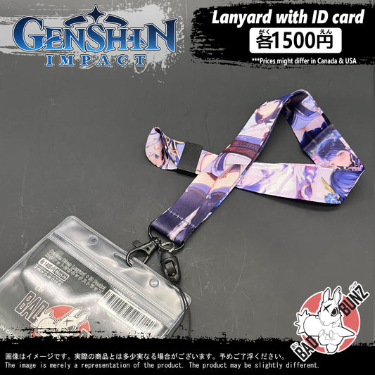 (GSN-07LYD) Genshin Impact Gaming Lanyard with ID Card Holder
