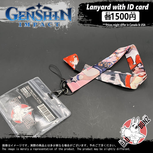 (GSN-08LYD) Genshin Impact Gaming Lanyard with ID Card Holder