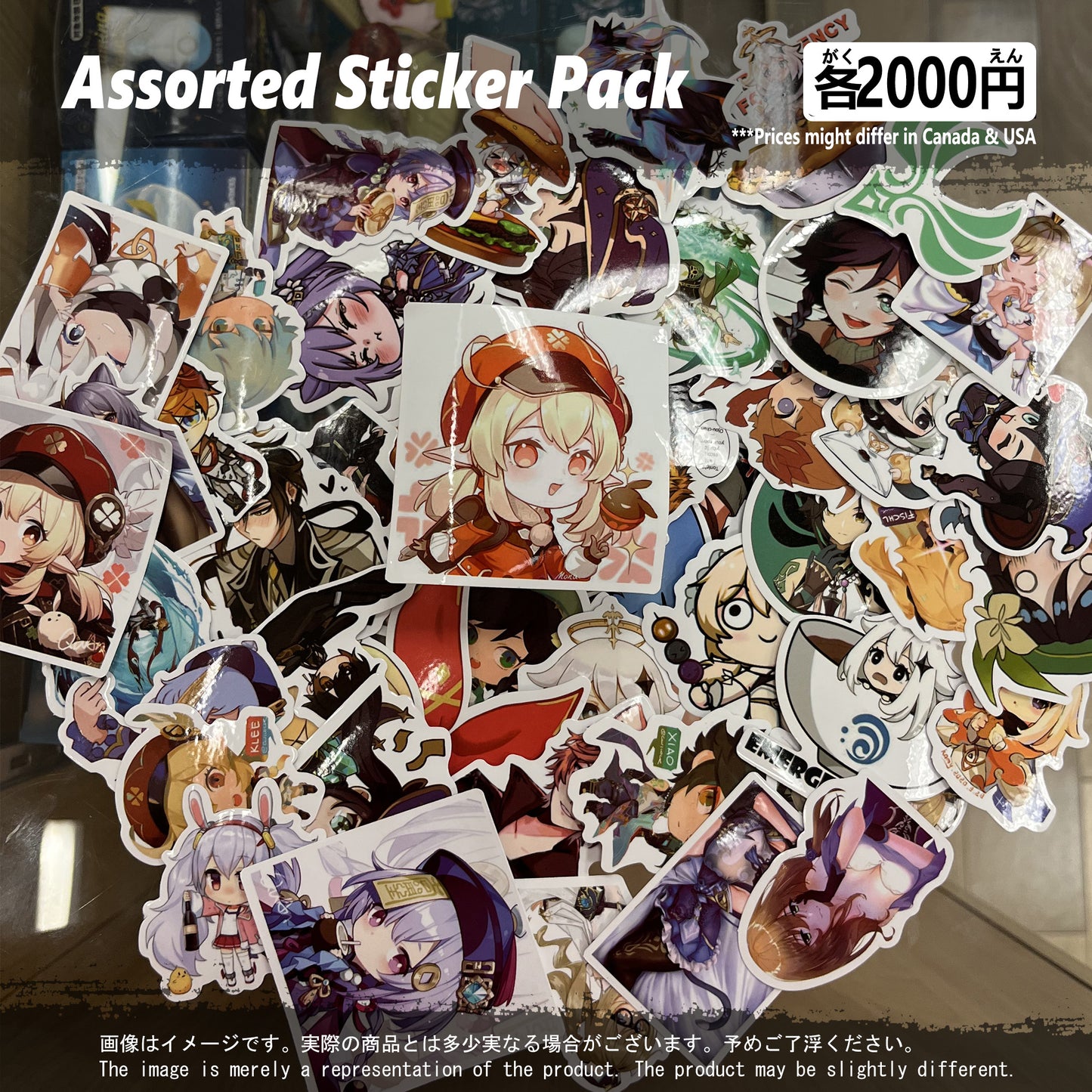 (GSN-01STK) Genshin Impact Video Gaming Sticker Pack