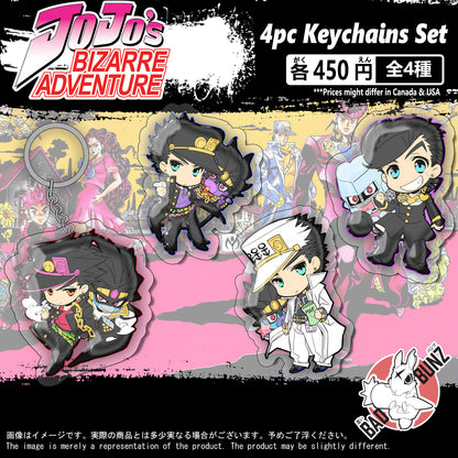 (JOJO-01KC) Jojo's Bizarre Adventure Anime Double-Sided Acrylic Keychain Set