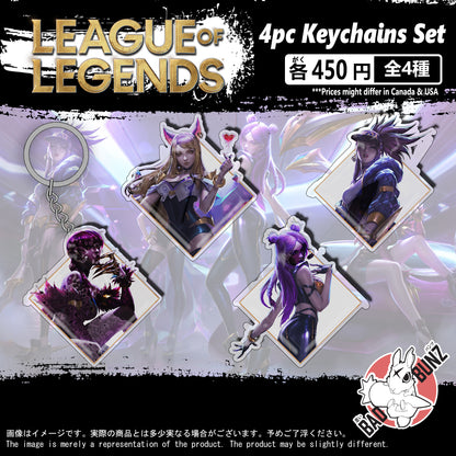 (KDA-01KC) KDA League of Legends Game Double-Sided Acrylic Keychain Set