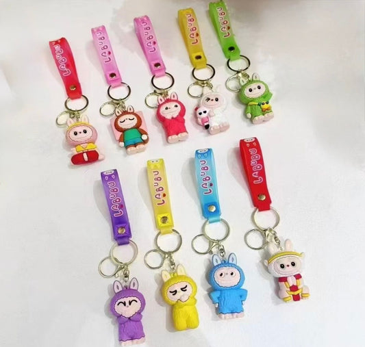 (LABU-03PVC) Labubu PVC 3D Figure Keychain