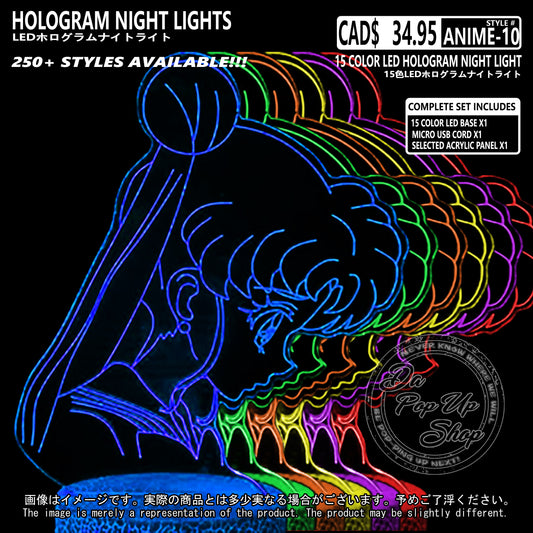 (ANIME-10) Sailor Moon Hologram LED Night Light