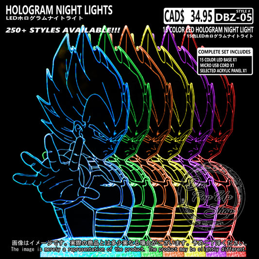(DBZ-05) Dragon Ball Z Hologram LED Night Light