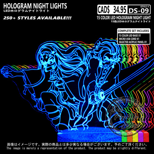 (DS-09) Demon Slayer Hologram LED Night Light