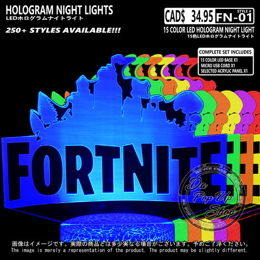 (FN-01) Fortnite Hologram LED Night Light