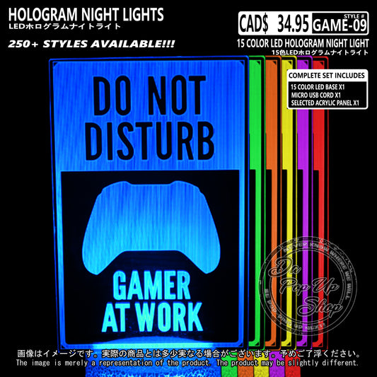 (GAME-09) Assorted Gaming Hologram LED Night Light