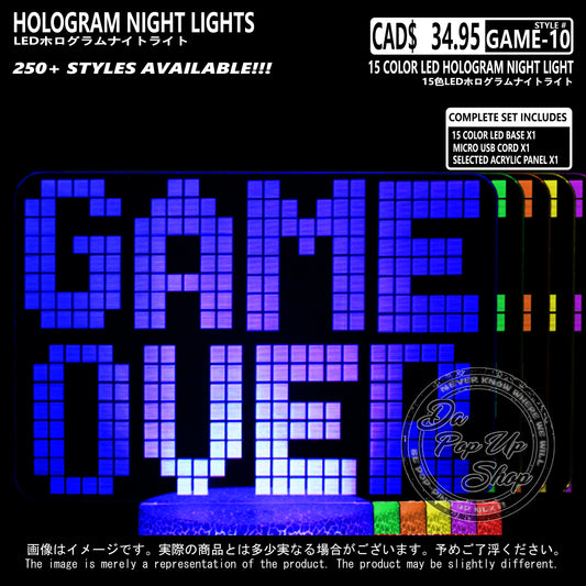 (GAME-10) Assorted Gaming Hologram LED Night Light