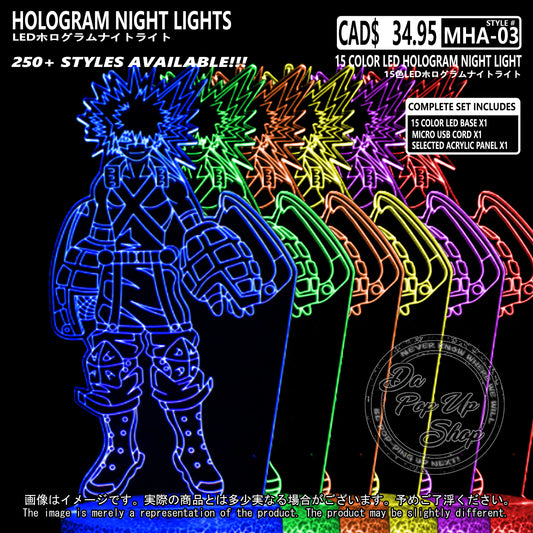(MHA-03) My Hero Academia Hologram LED Night Light