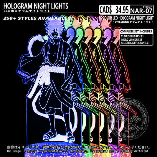 (NAR-07) Naruto Hologram LED Night Light