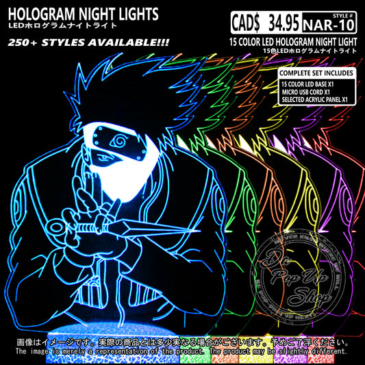 (NAR-10) Naruto Hologram LED Night Light