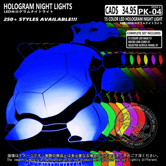 (PKM-04) BLASTOISE Pokemon Hologram LED Night Light