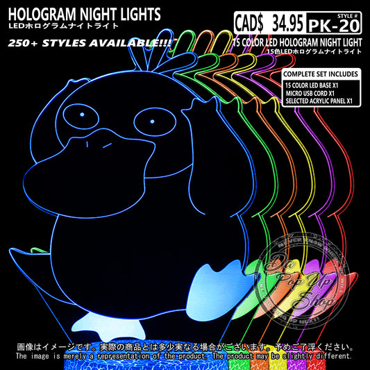 (PKM-20) PSYDUCK Pokemon Hologram LED Night Light