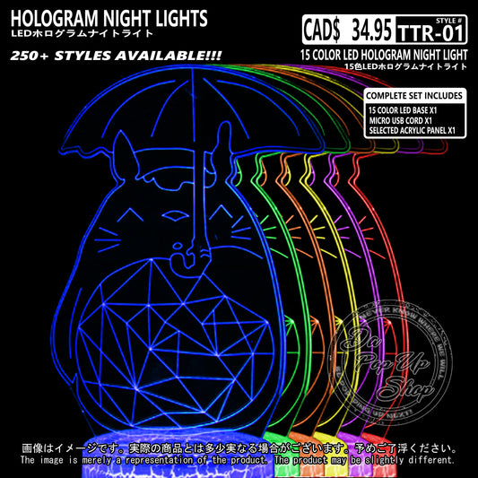 (TTR-01) MY NEIGHBOR TOTORO Studio Ghibli Hologram LED Night Light