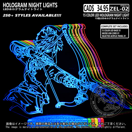 (ZEL-02) Legend of Zelda Hologram LED Night Light