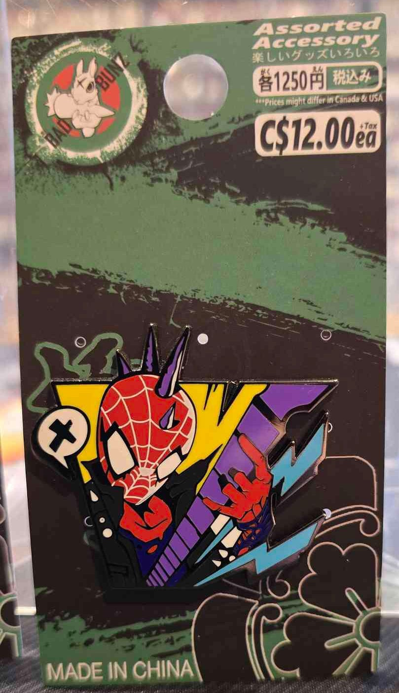 (MCU-02PIN) SPIDER-PUNK Spiderman Movie Enamel Pin