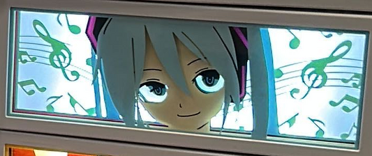 (MIKU-02FACE) MIKU Hatsune Miku Anime LED Face Portrait Frame