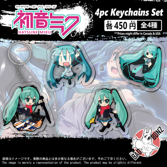 (MIKU-01KC) Hatsune Miku Anime Double-Sided Acrylic Keychain Set