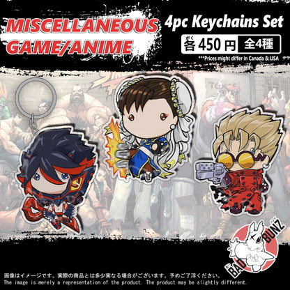 (MISC-03KC) Miscellaneous Anime Game Double-Sided Acrylic Keychain Set