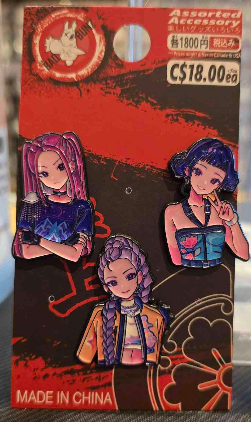 (MOV-03PIN) HUNTRESS TRIO K-Pop Demon Slayer Movie Enamel Pin