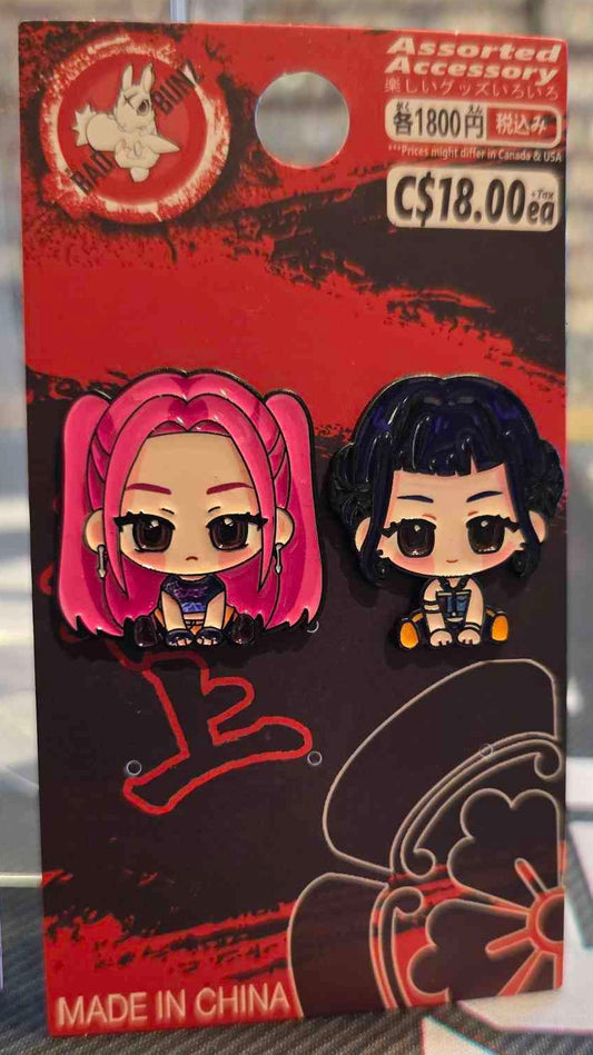 (MOV-04PIN) MIRA & ZOEY K-Pop Demon Slayer Movie Enamel Pin